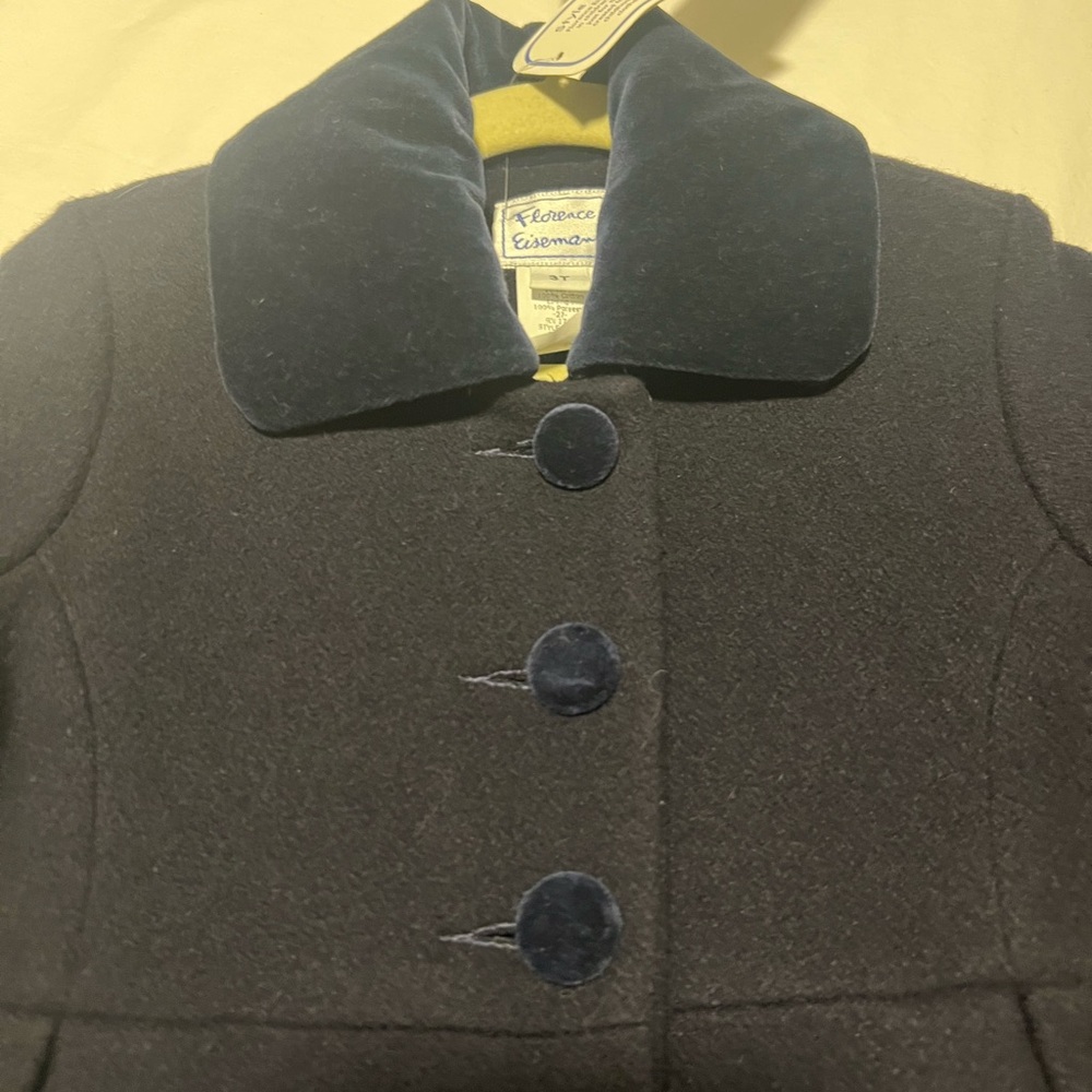 Florence Eiseman Navy Blue Girls Coat